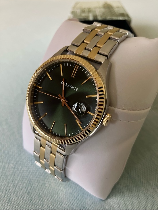Bulova Other - Caravelle by Bulova 45B162 Green Dial Two-Tone Men’s Dress Watch 41mm NWT
